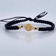 Black Woven San Benito Bracelet 0.6gr / 0.2in / 18K Gold