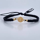 Black Woven San Benito Bracelet 0.6gr / 0.2in / 18K Gold