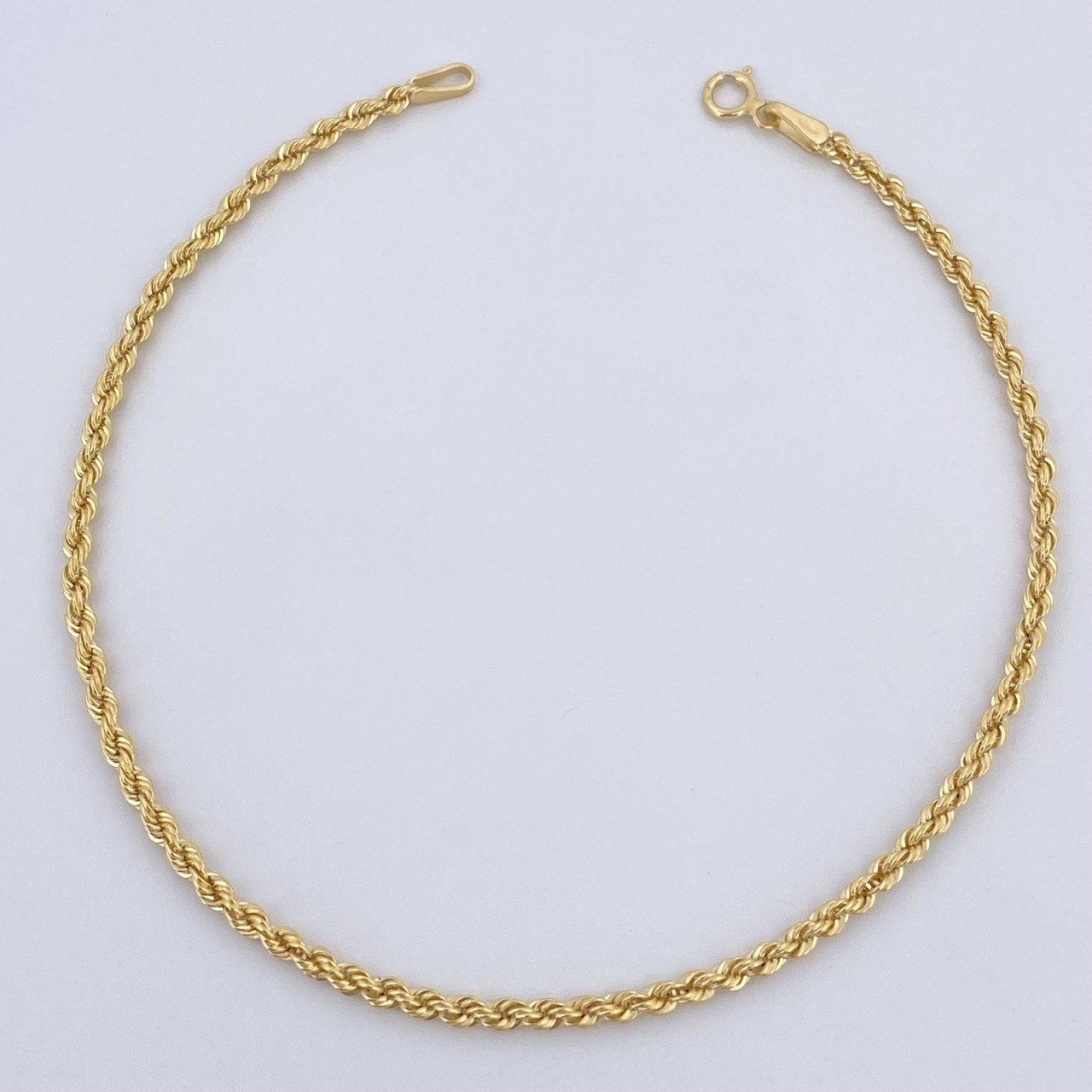 Rope Bracelet 1.3gr / 8.3in / 18K Gold +3$