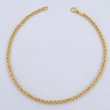 Rope Bracelet 1.3gr / 8.3in / 18K Gold +3$