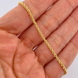 Rope Bracelet 1.3gr / 8.3in / 18K Gold +3$