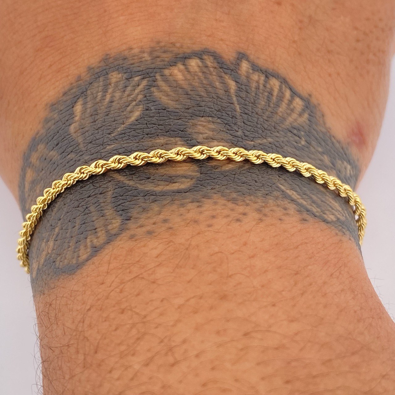 Rope Bracelet 1.3gr / 8.3in / 18K Gold +3$