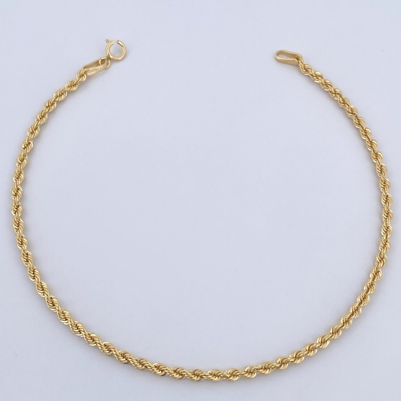 Rope Bracelet 1.2gr / 7.5in / 18K Gold +3$