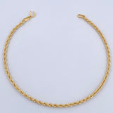 Rope Bracelet 1.25gr / 7.7in / 18K Gold +3 &