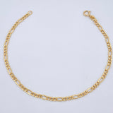 Figaro Bracelet 0.95gr / 7.6in / 18K Gold +1$