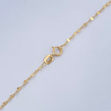 Flower Mirror Chain 0.75gr / 15.7in / 18K Gold +3$