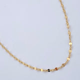 Flower Mirror Chain 0.85gr / 17.8in / 18K Gold +3 &