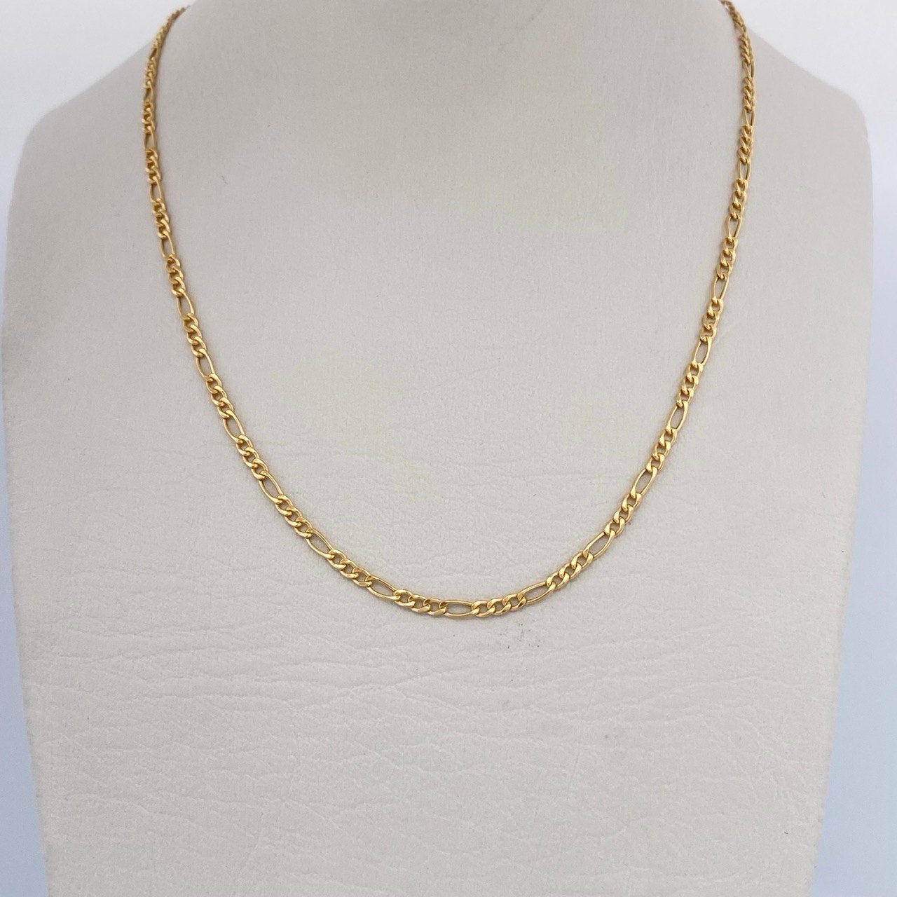 Figaro Chain 1.95gr / 23.7in / 18K Gold +1 &