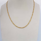 Figaro Chain 1.9gr / 23.6in / 18K Gold +1 &