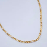 Figaro Chain 1.4gr / 17.8in / 18K Gold +1 &