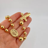 Rosario Rosario Virgen De La Milagrosa Cruz Lisa 29 g / 26 3/4 in / 8mm-10mm mm Oro Amarillo 18K