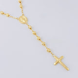 Rosario Rosario Virgen De La Milagrosa Cristo Curvo Diamantado 11.65 g / 24 1/4 in / 4mm mm Oro Amarillo 18K