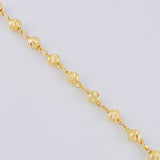 Rosario Rosario Virgen De La Milagrosa Cristo Curvo Diamantado 11.65 g / 24 1/4 in / 4mm mm Oro Amarillo 18K