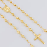 Rosario Rosario Virgen De La Milagrosa Cristo Curvo Diamantado 11.65 g / 24 1/4 in / 4mm mm Oro Amarillo 18K
