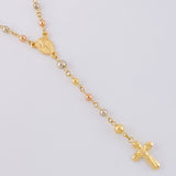 Rosario Virgen De La Milagrosa Liso 5.9g / 20 in / 3mm-4mm mm Tres Oros 18K