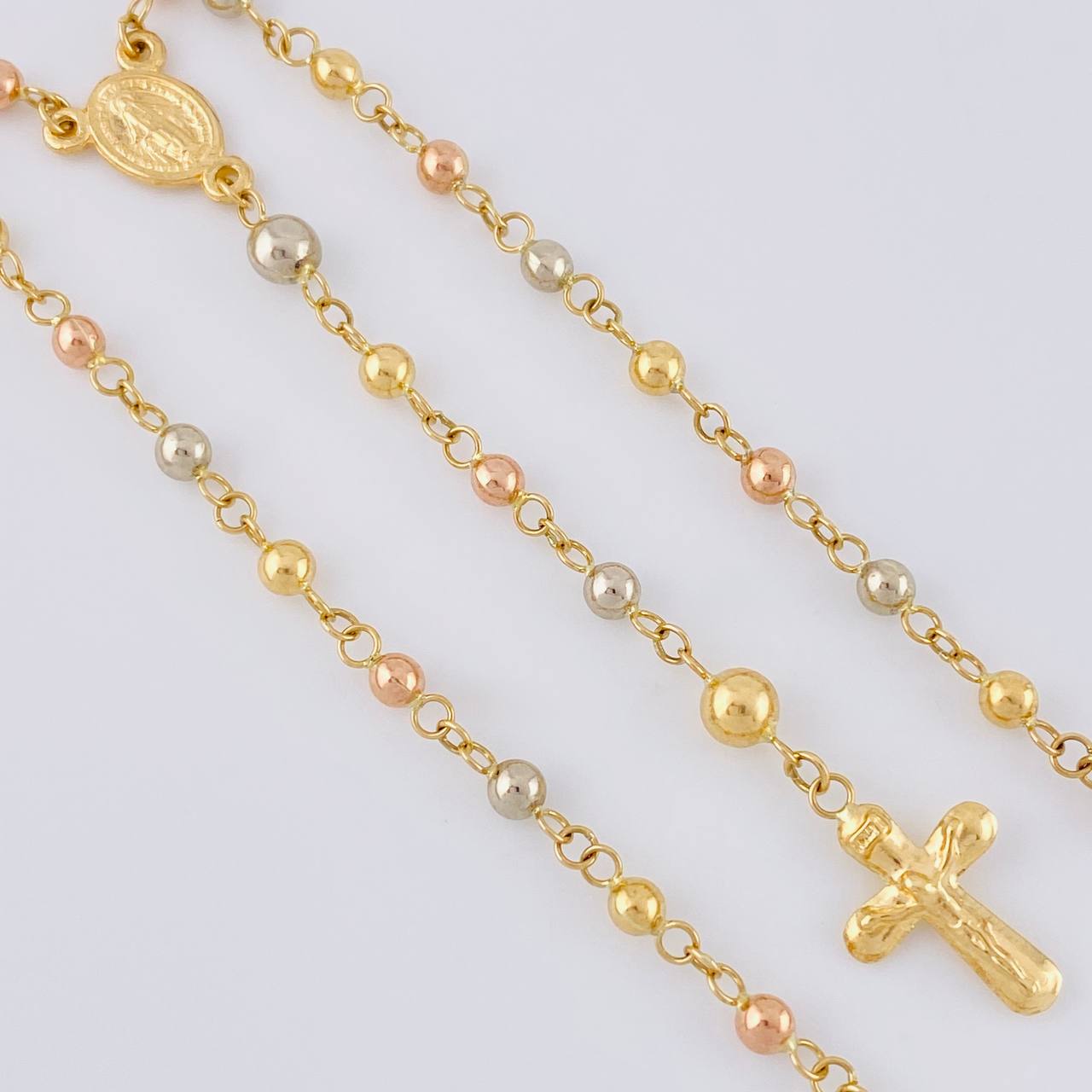 Rosario Rosario Virgen De La Milagrosa Lisa 6 g / 20 1/2 in / 3mm-4mm mm Tres Oros 18K