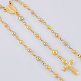 Rosario Rosario Virgen De La Milagrosa Lisa 6 g / 20 1/2 in / 3mm-4mm mm Tres Oros 18K