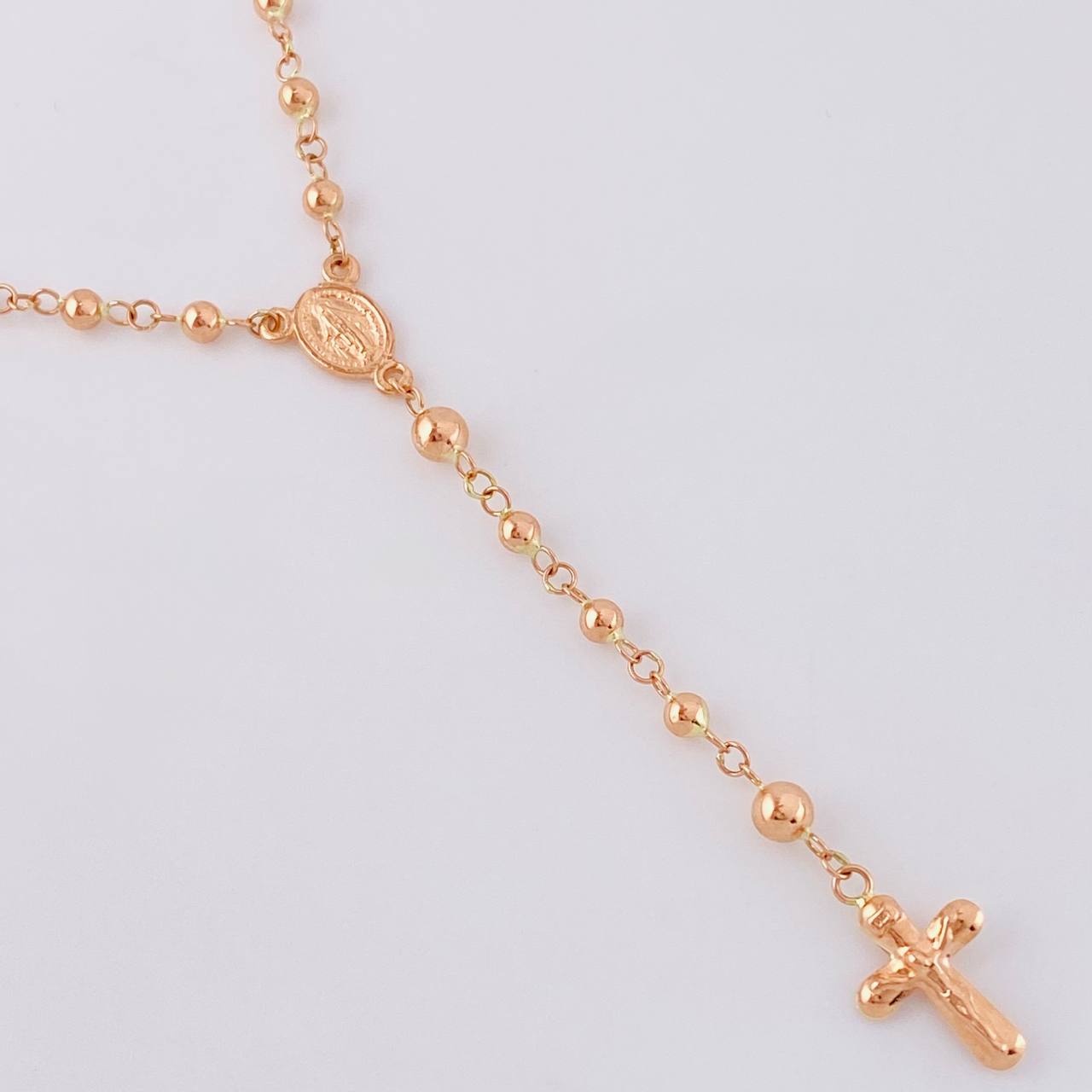 Rosario Virgen De La Milagrosa 6.2 g / 20 3/4 in / 3mm/4mm mm Oro Rosa 18K