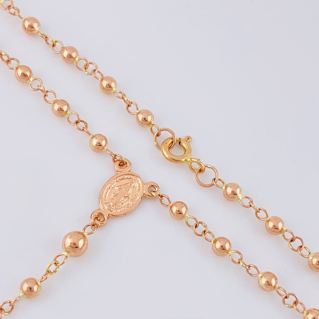 Rosario Virgen De La Milagrosa 6.2 g / 20 3/4 in / 3mm/4mm mm Oro Rosa 18K