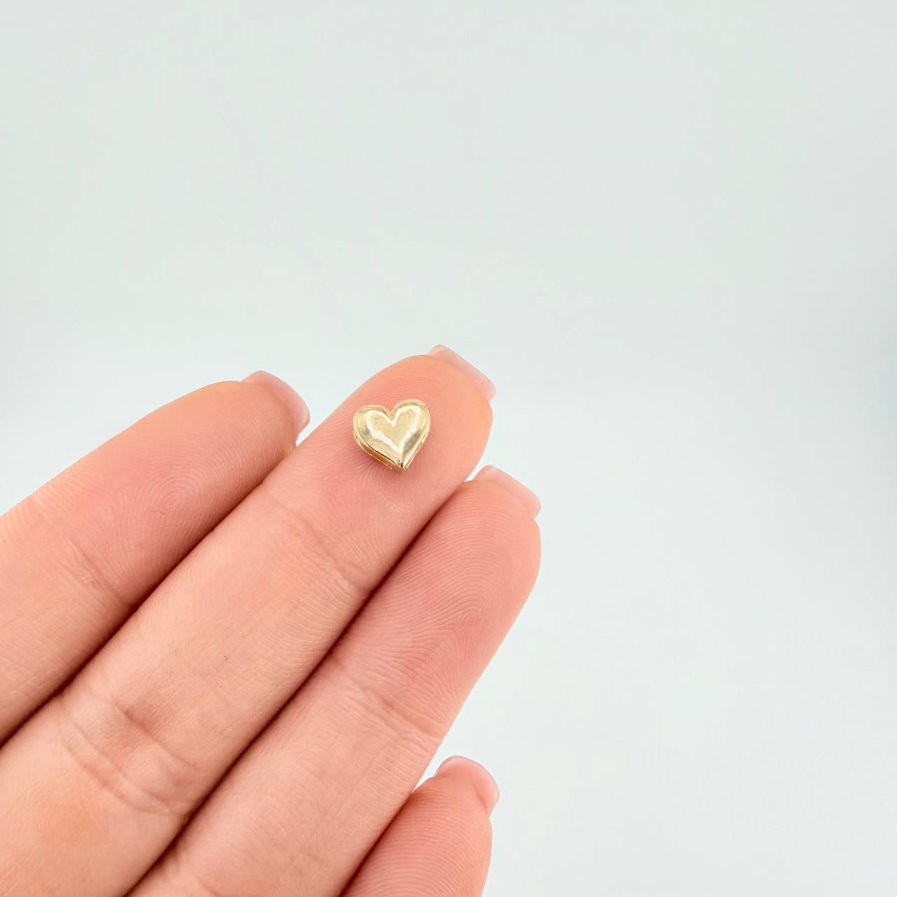 Herraje Corazón 0.5 g / 1/4 in Oro Amarillo 18K