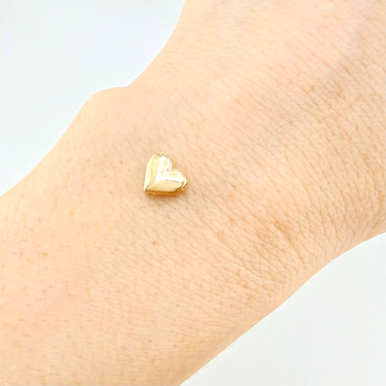 Herraje Corazón 0.5 g / 1/4 in Oro Amarillo 18K