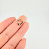 Dije Silueta Trebol 0.7 g / 3/4 in Oro Amarillo 18K