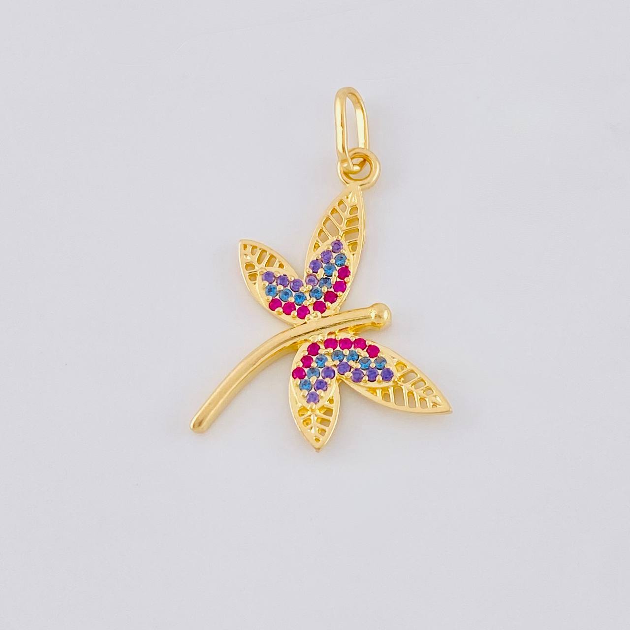 Dije Libélula 2 g / 1 1/4 in Oro Amarillo 18K