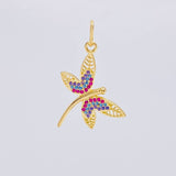 Dije Libélula 2 g / 1 1/4 in Oro Amarillo 18K