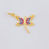 Dije Libélula 2 g / 1 1/4 in Oro Amarillo 18K