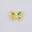Herraje Mariposa Verde 1.45 g / 1/2 in Oro Amarillo 18K