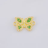 Herraje Mariposa Verde 1.45 g / 1/2 in Oro Amarillo 18K