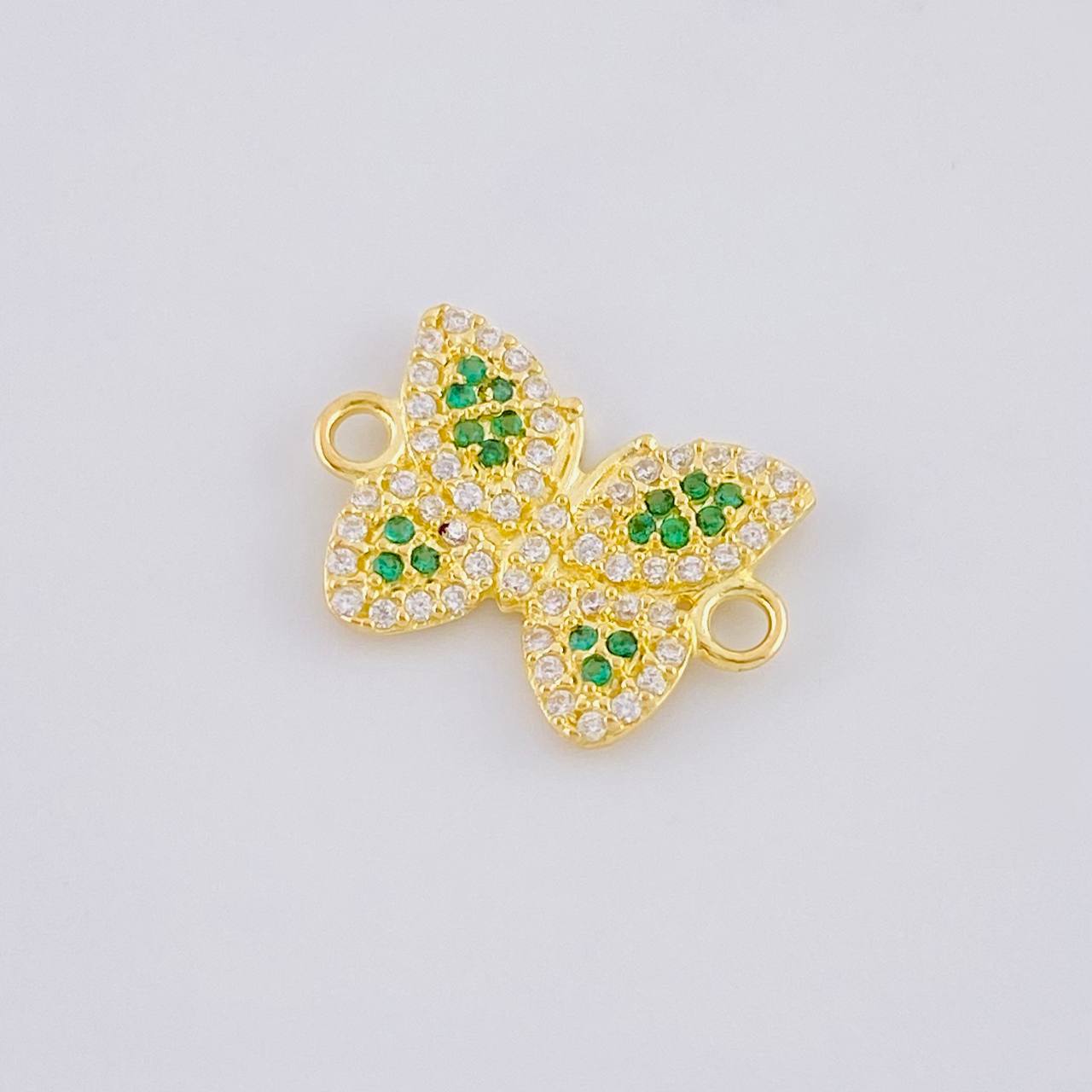 Herraje Mariposa Verde 1.45 g / 1/2 in Oro Amarillo 18K