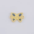 Herraje Mariposa Azul 1.4 g / 1/2 in Oro Amarillo 18K