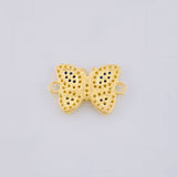 Herraje Mariposa Azul 1.4 g / 1/2 in Oro Amarillo 18K