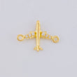 Herraje Avión 0.5 g / 1/2 in Oro Amarillo 18K