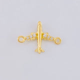 Herraje Avión 0.5 g / 1/2 in Oro Amarillo 18K