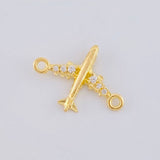 Herraje Avión 0.5 g / 1/2 in Oro Amarillo 18K
