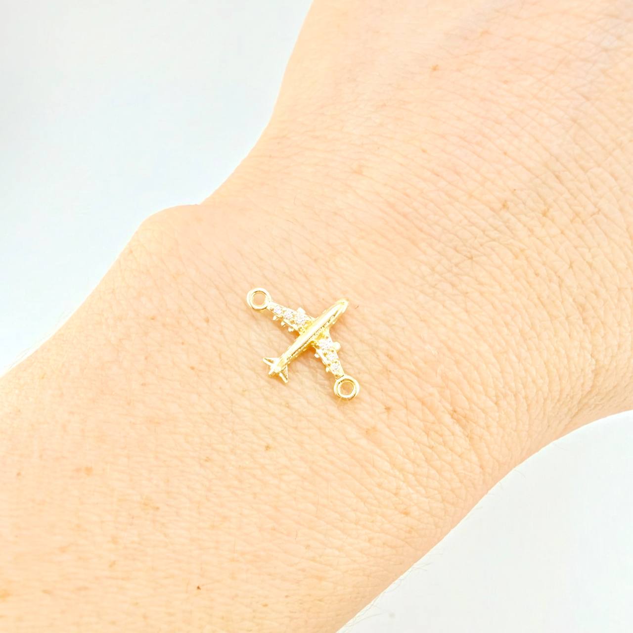 Herraje Avión 0.5 g / 1/2 in Oro Amarillo 18K