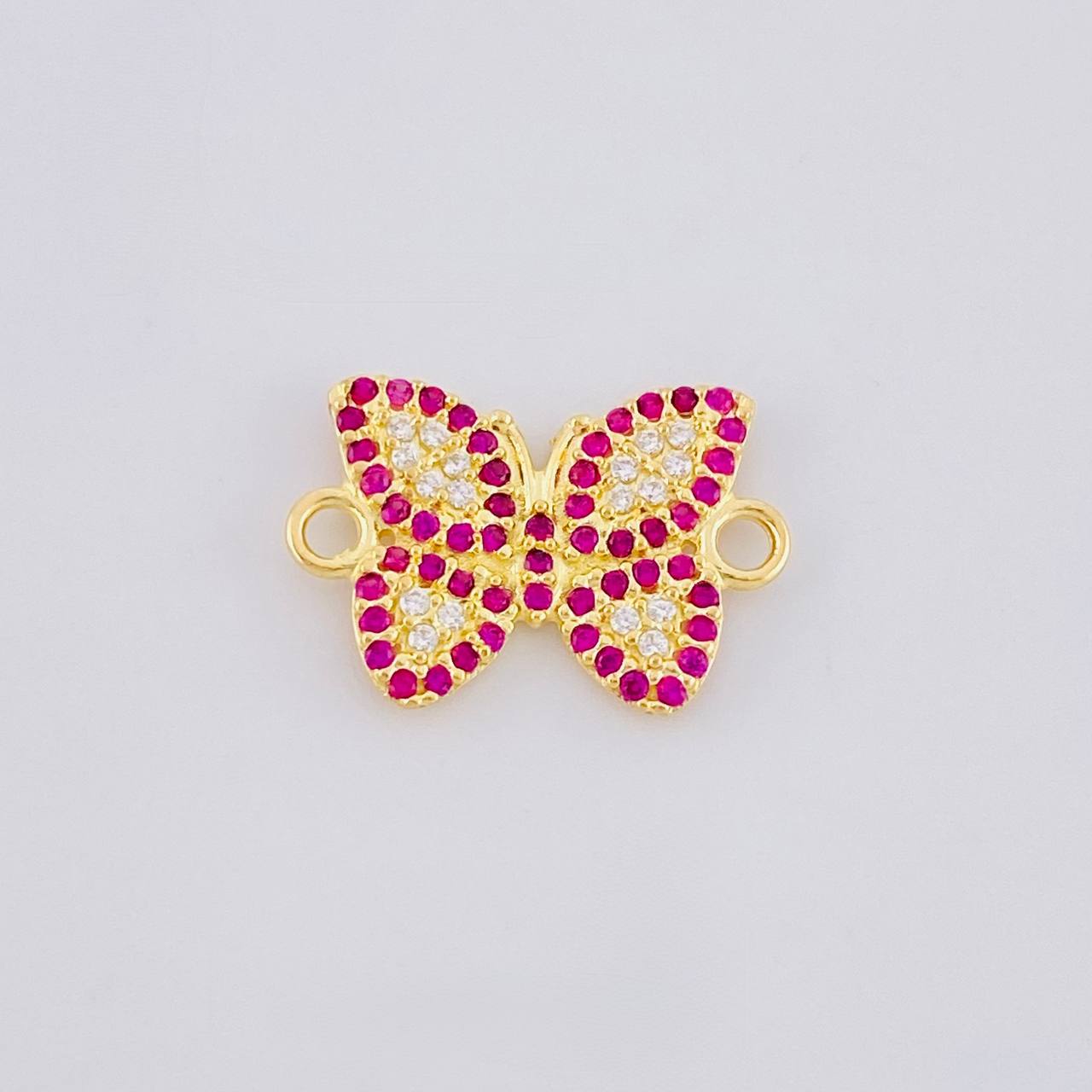 Herraje Mariposa Roja 1.4 g / 1/2 in Oro Amarillo 18K