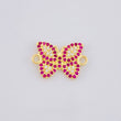 Herraje Mariposa Roja 1.4 g / 1/2 in Oro Amarillo 18K