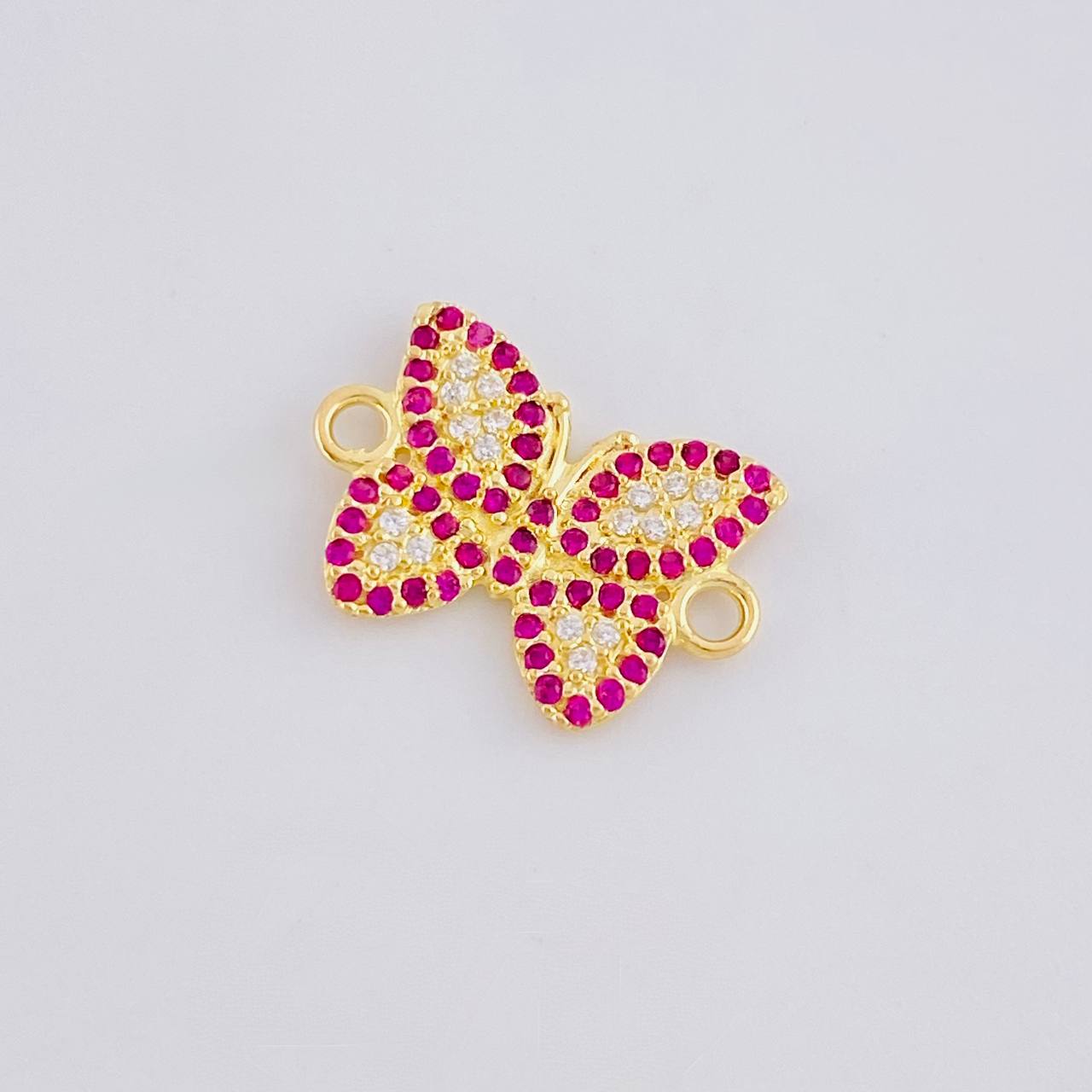 Herraje Mariposa Roja 1.4 g / 1/2 in Oro Amarillo 18K