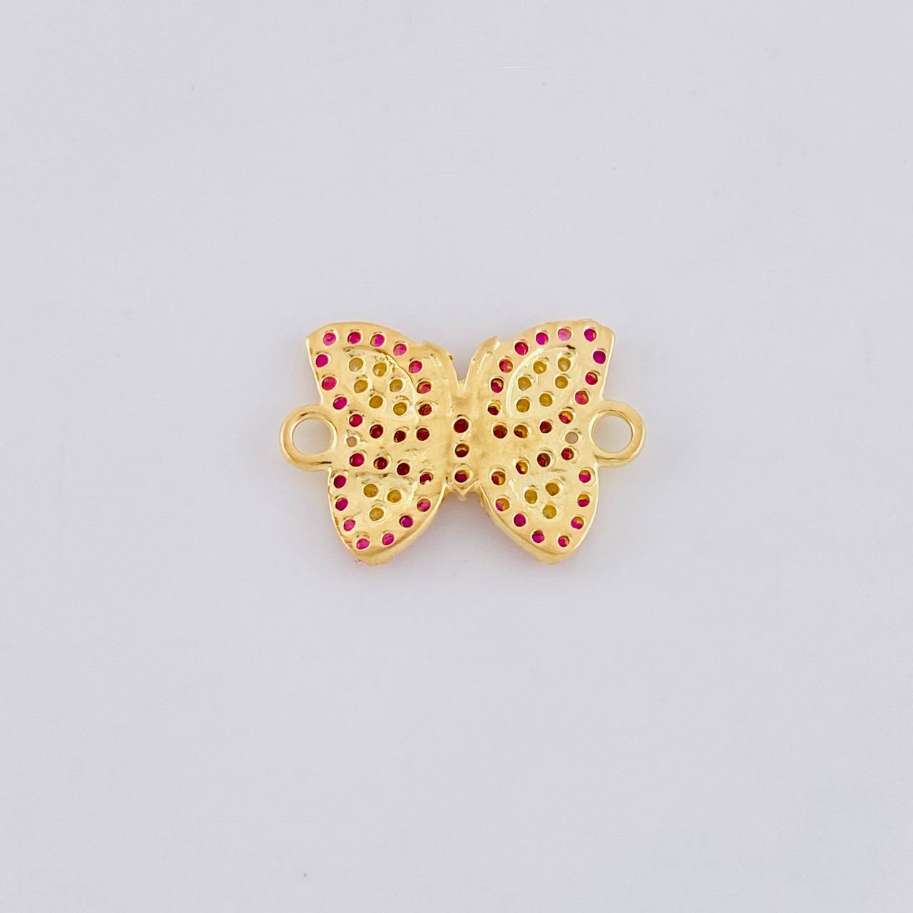 Herraje Mariposa Roja 1.4 g / 1/2 in Oro Amarillo 18K