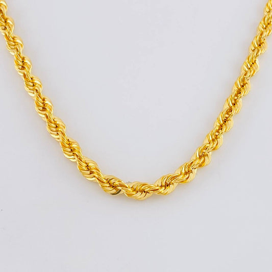 Rope Chain 15.55g / 28 in / 4.4mm Yellow Gold 18K