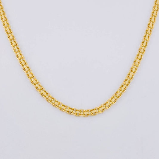Cadena China 7.45g / 24 in / 2.4mm Oro Amarillo 18K