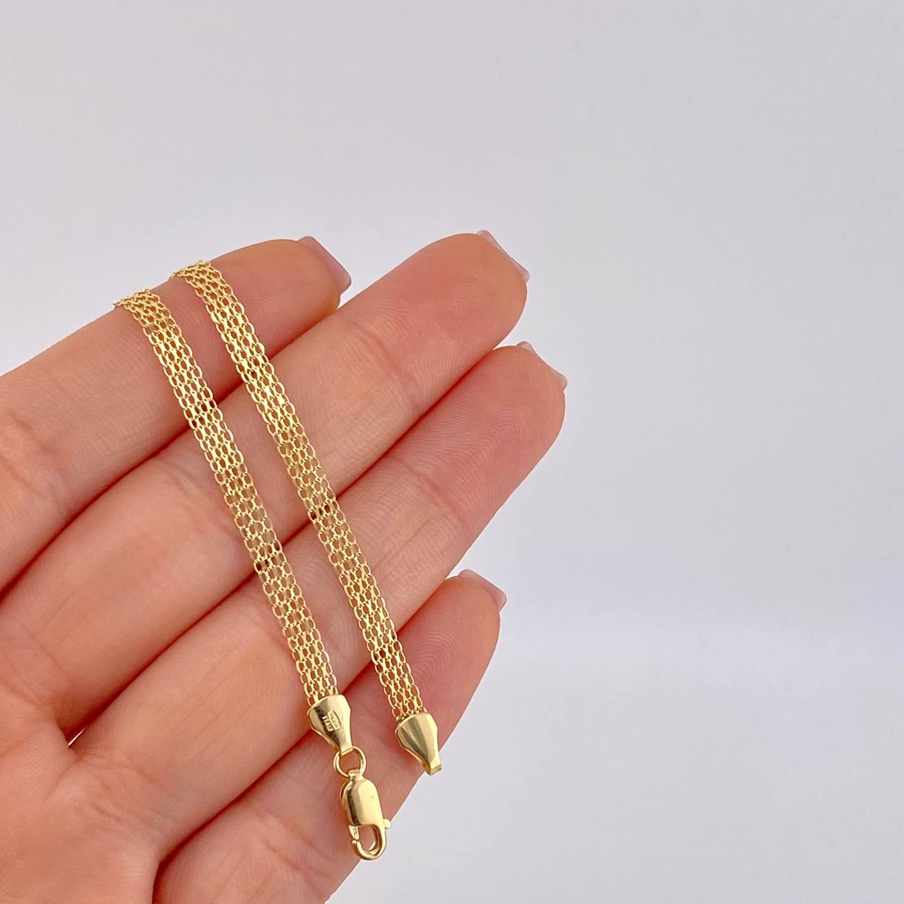 Bismark Chain 4.6 g / 17 3/4 in / 3.7 mm 18K Yellow Gold