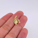 Dije Herradura Cabeza De Caballo 1.05 g / 3/4 in Oro Amarillo 18K