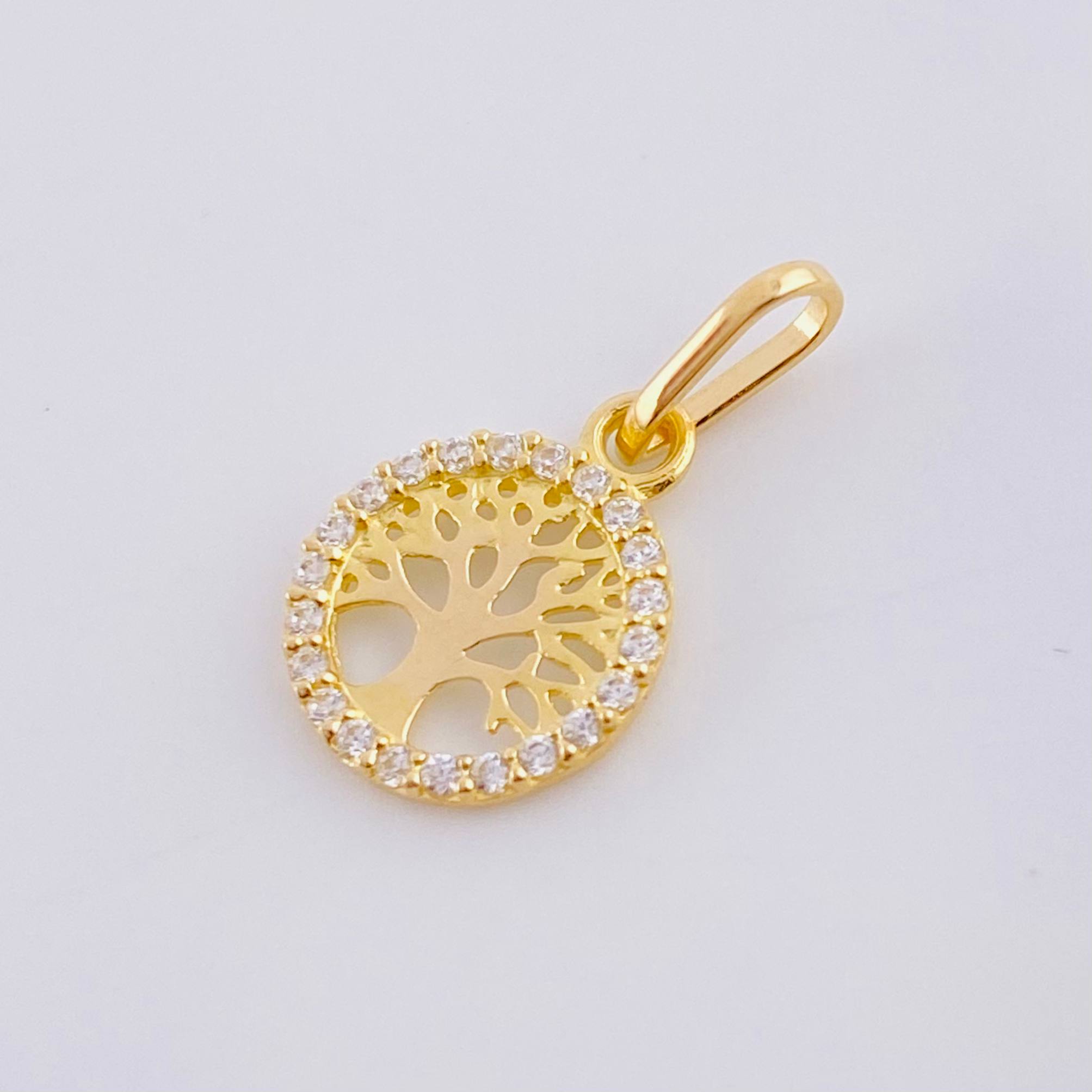 Dije Árbol De La Vida 0.6 g / 3/4 in Oro Amarillo 18K