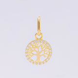 Dije Árbol De La Vida 0.6 g / 3/4 in Oro Amarillo 18K