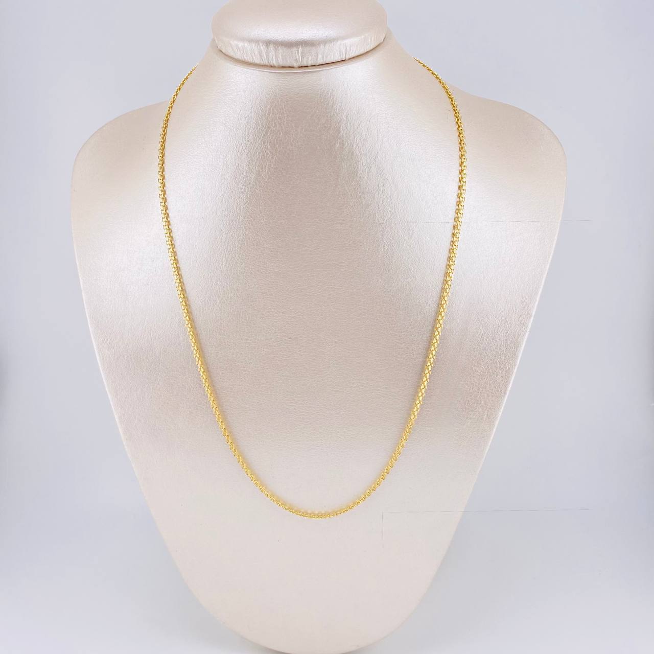 Cadena China 7.65 g / 19 3/4 in / 2.5 mm Oro Amarillo 18K