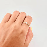 Anillo Solitario Tupido 1.45 g / T6 3/4 Oro Amarillo 18K